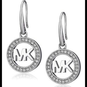 Michael Kors MK Logo Drop Earrings